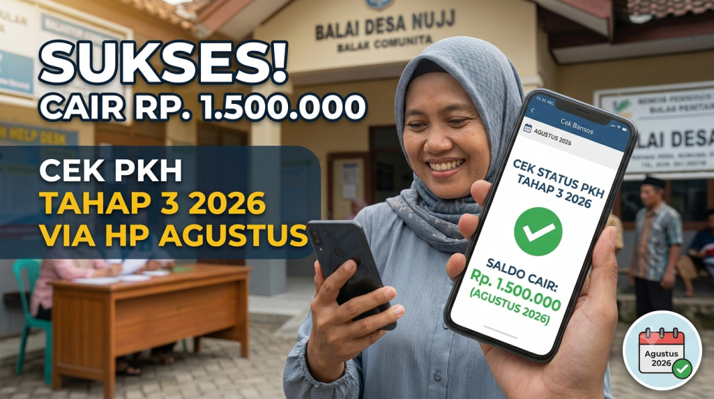 Cara Cek PKH Cair Agustus 2026 Lewat HP dan Syarat Terbarunya